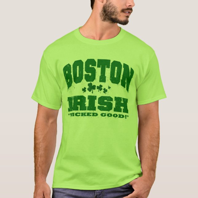 T-SHIRT IRLANDÊS DE BOSTON (Frente)
