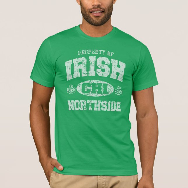 T-shirt Irlandês de Chicago Northside (Frente)