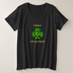 T-shirt irlandês de O'Brien com nó celta mais o