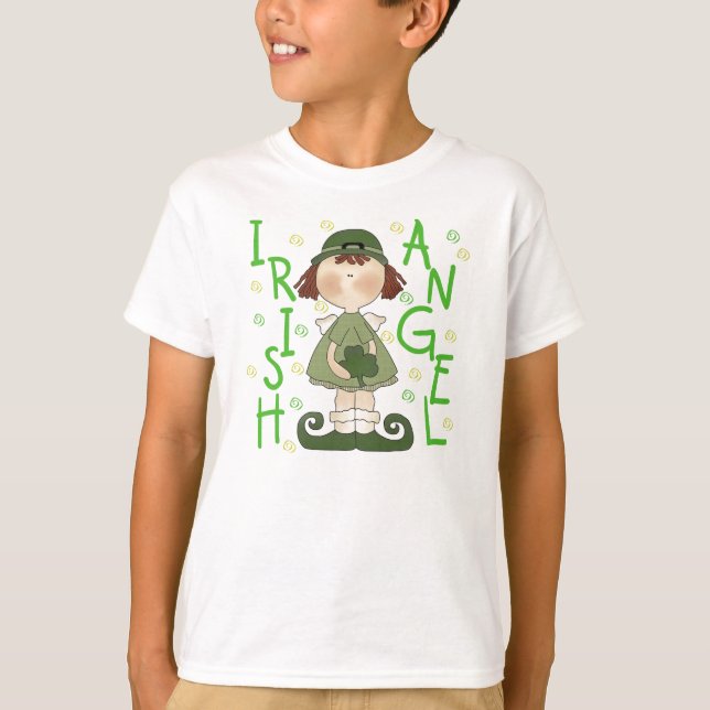 T-shirt irlandês do anjo (Frente)