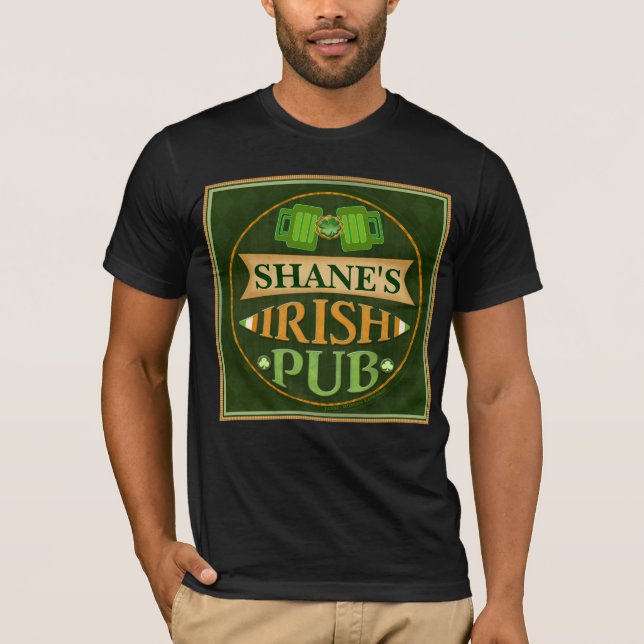 T-shirt irlandês do bar do dia de St Patrick (Frente)