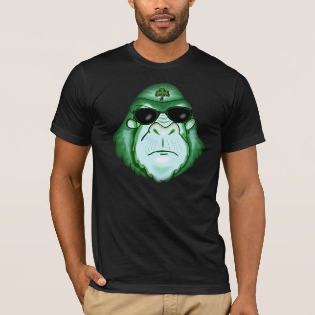 T-shirt irlandês do macaco (Frente)