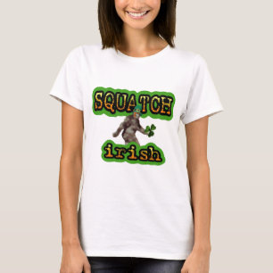 T-shirt irlandês do squatch
