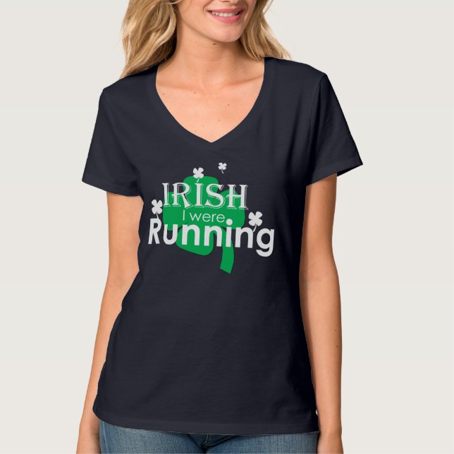 T-shirt Irlandês eu era o TShirt das mulheres Running (Frente)