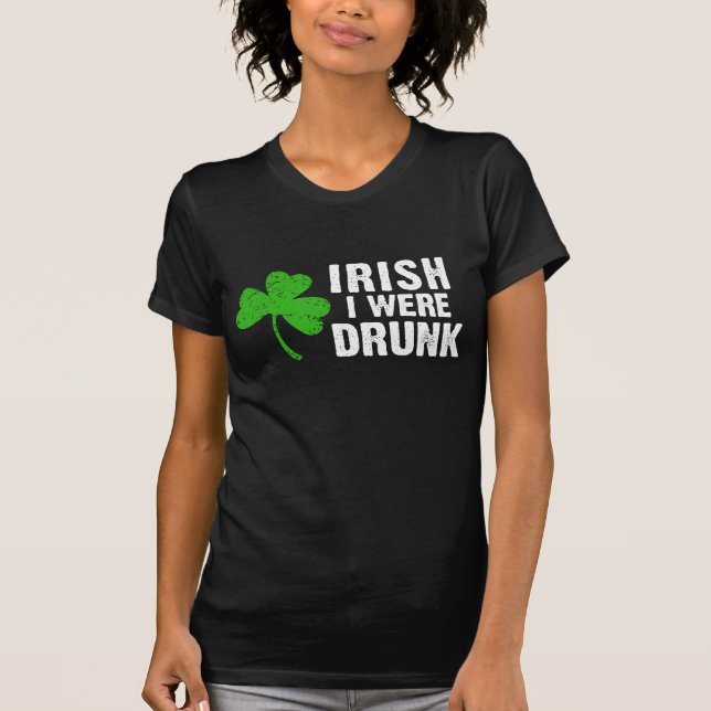 T-shirt Irlandês eu estava bêbedo! (Frente)