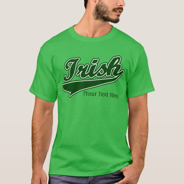 T-shirt irlandês feito sob encomenda personalizado (Frente)