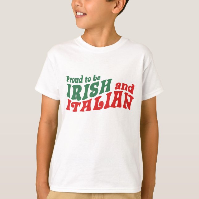 T-shirt Irlandês italiano (Frente)