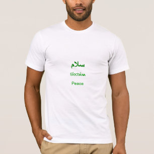 T-shirt irlandês & palestino da solidariedade