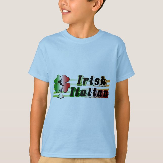 T-Shirt Irlandês para Crianças Italianas (Frente)