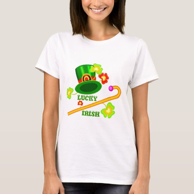 T-Shirt Irlandês Sortudo (Frente)