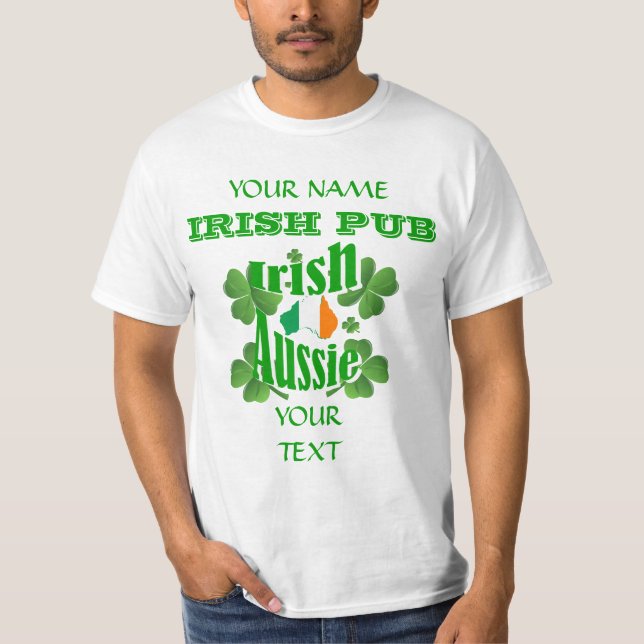 T-shirt Irlandesa Rua Australiana Patrick (Frente)