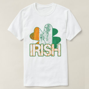 T-shirt irlandeses da bandeira do trevo