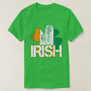 T-shirt irlandeses da bandeira do trevo