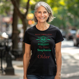 T-Shirt Irmã Engraçado Personalizada - Humor com I