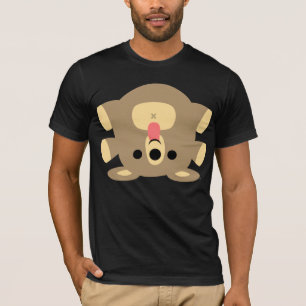 T-shirt irreverente do urso dos desenhos animados
