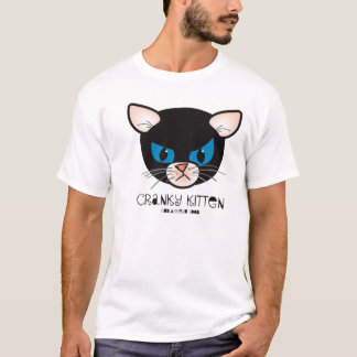 t-shirt irritadiço do gatinho