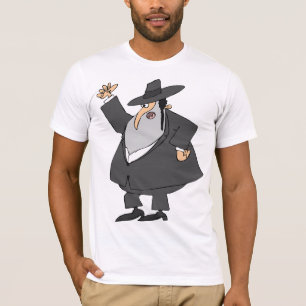 T-shirt irritado dos homens do rabino