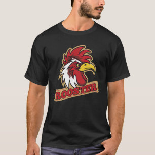 T-shirt irritado legal do galo