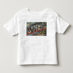 T-shirt Ishpeming, Michigan - grandes cenas da letra