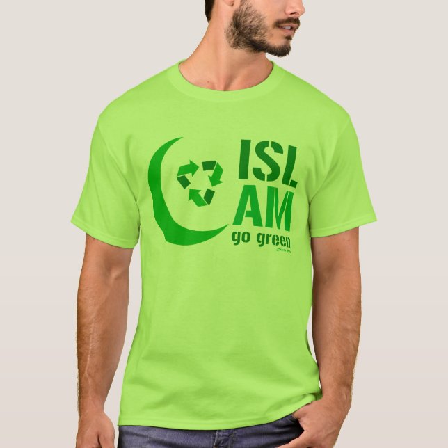 T-shirt Islão - vai o verde (Frente)