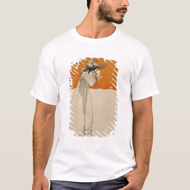 T-shirt Isolde, ilustração "do estúdio", 1895 (lith (Frente)