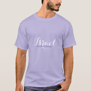 T-shirt Israel dos homens - Que Deus Prevaleça