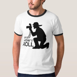 T-shirt Isto é como eu rolo o fotógrafo