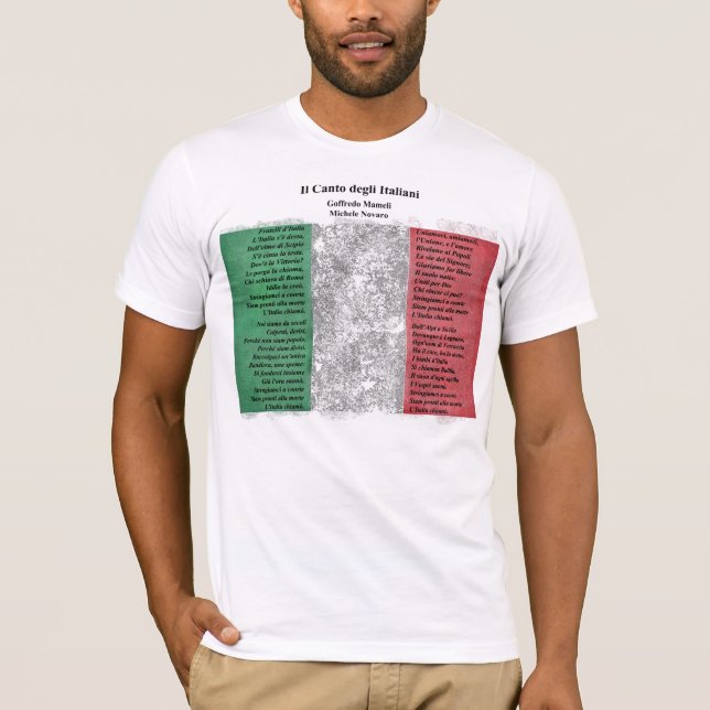 T-shirt Itália - Il Canto degli Italiani (Frente)