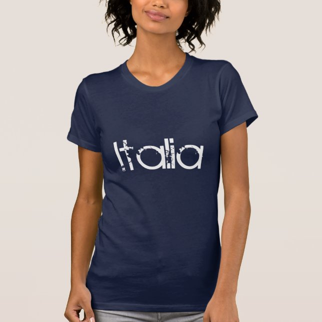 T-shirt Italia (parte dianteira somente) (Frente)