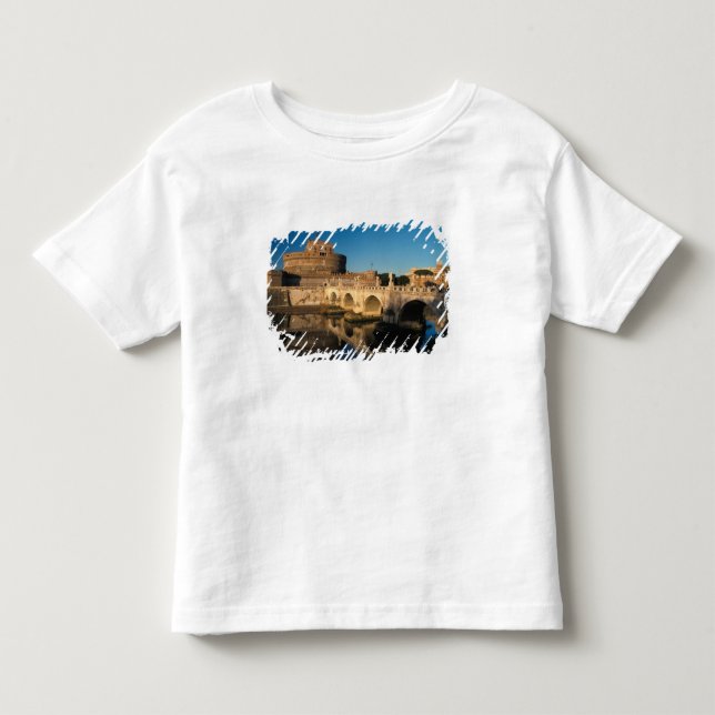 T-shirt Itália, Roma, Castel Sant'Angelo e rio (Frente)