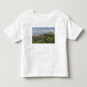 T-shirt Itália, Sicília, Enna, Calascibetta, Vista da Manh