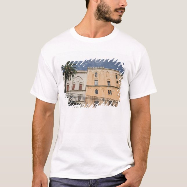T-shirt Itália, Sicília, Palermo, Palazzo dei Normanni (Frente)