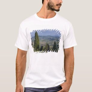 T-shirt Itália, Toscana, Montepulciano. Vista da
