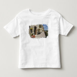 T-shirt Itália, Toscana, Pienza. Passeio exterior em torno