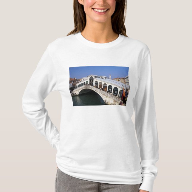 T-shirt Itália, Veneto, Veneza, ponte de Rialto (Frente)