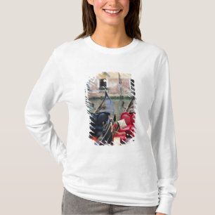 T-shirt Itália, Veneza, Foco Seletivo de Gôndola no 2