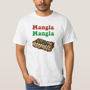 T-shirt italiano da comida de Mangia Mangia
