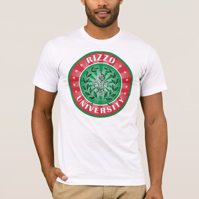 T-shirt Italiano da universidade de Rizzo (Frente)