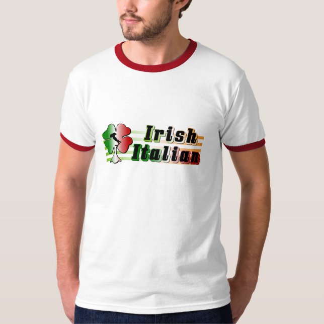 T-shirt italiano irlandês (Frente)