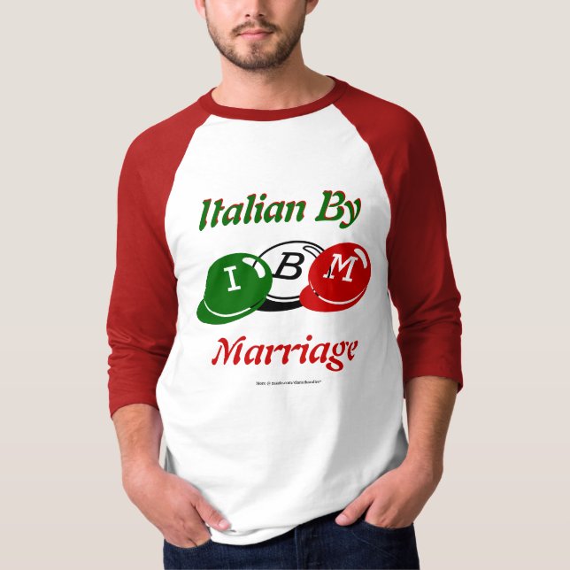 T-shirt Italiano pelo casamento (Frente)