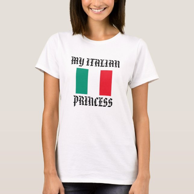 T-SHIRT ITALIANO, PRINCESA (Frente)