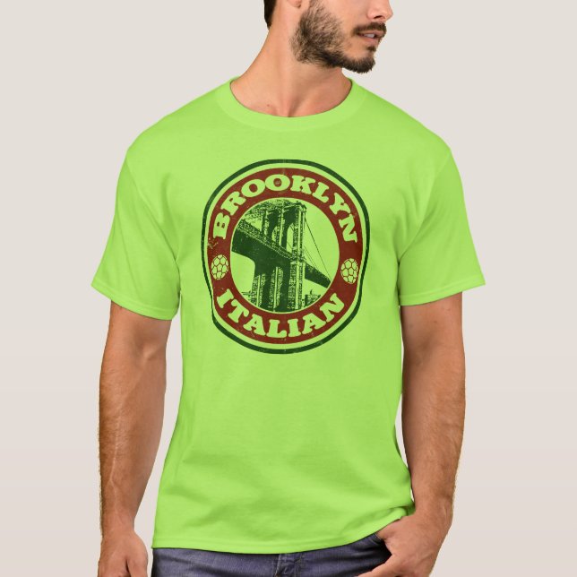 T-shirt Italianos de Brooklyn New York (Frente)
