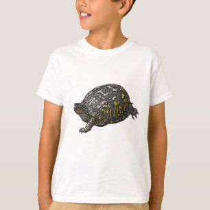 T-shirt Itens de Coordenação de Tartaruga de Caixa Orien