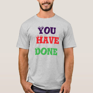 T-shirt Itens impressos em algodão