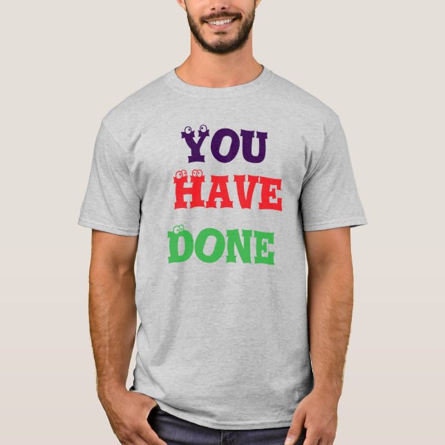 T-shirt Itens impressos em algodão (Frente)