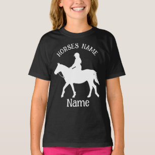 T-shirt itinerante em cavalos personalizados