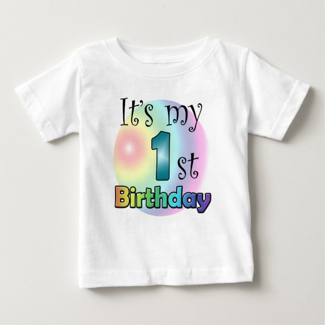 T-shirt It's my 1st birthday (Frente)