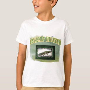 T-shirt Jacaré mergulhado caçador de Camo do pântano