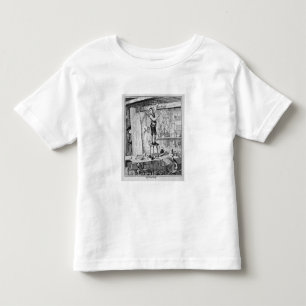 T-shirt Jack cinzela seu nome em um feixe na loja de seu
