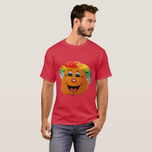 T-shirt Jack o' Lanterna Cabeça de Palhaço, Abóbora de Hal